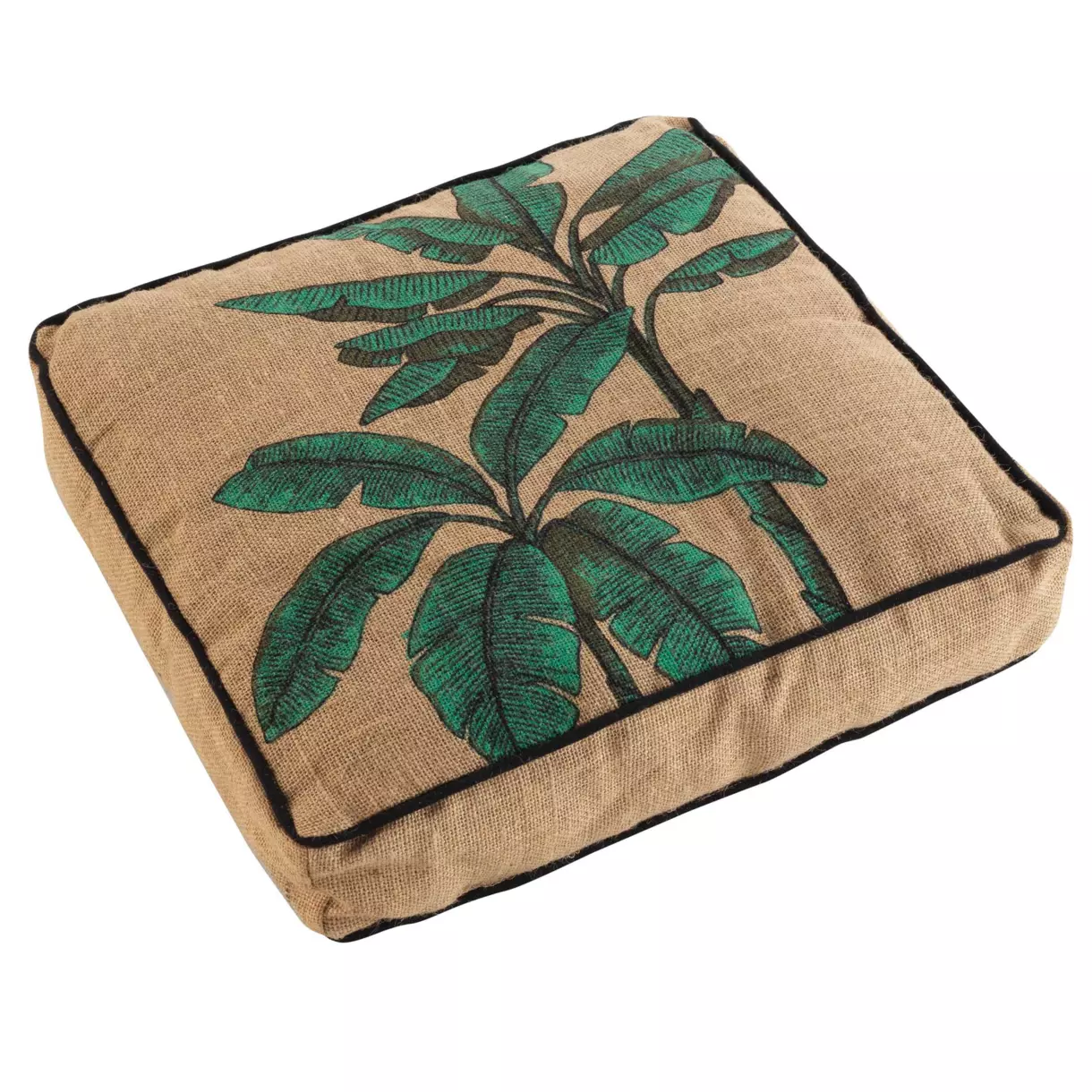 Coussin de sol jute (40 cm) Balinesia Vert 1