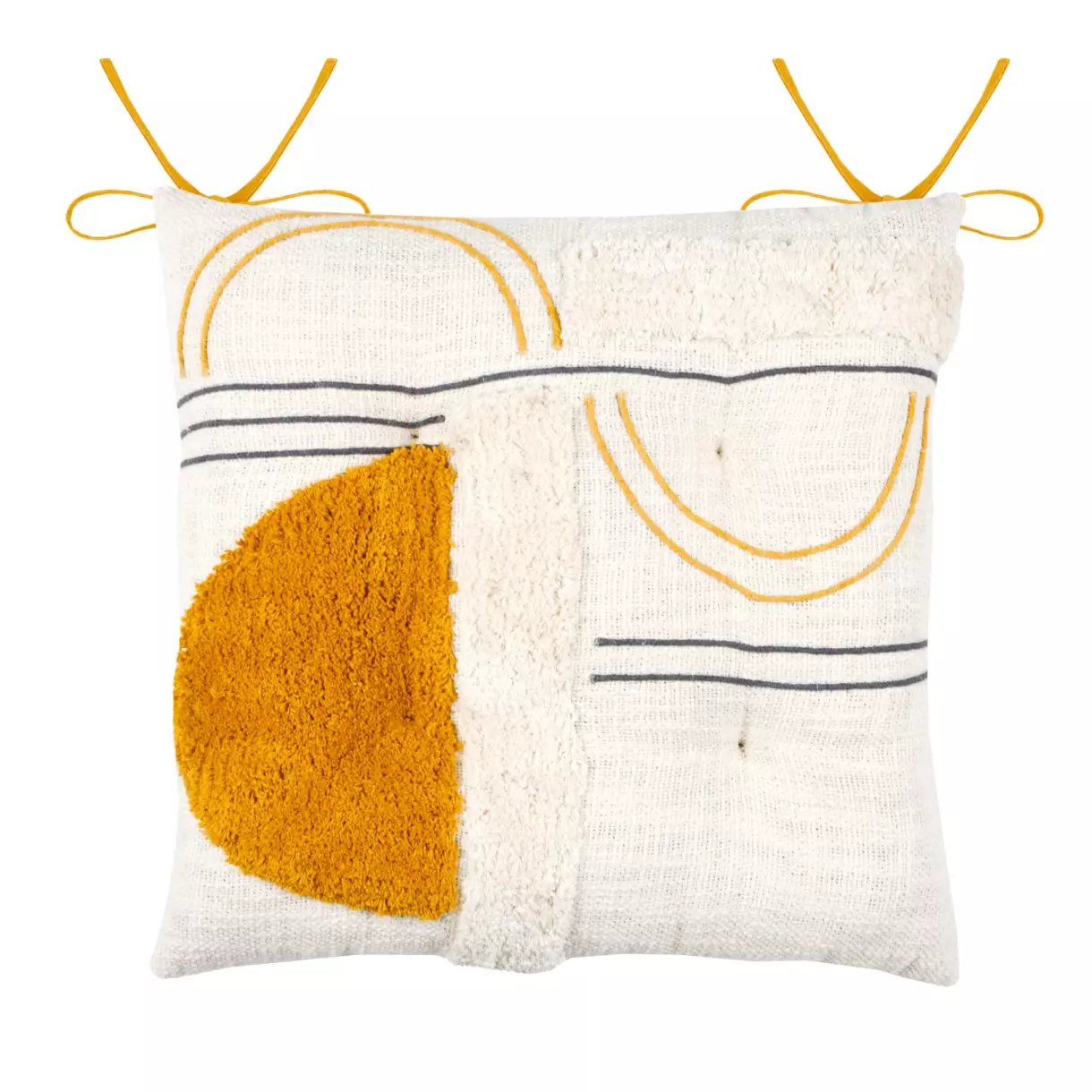 Coussin de chaise Lenny Ecru 1
