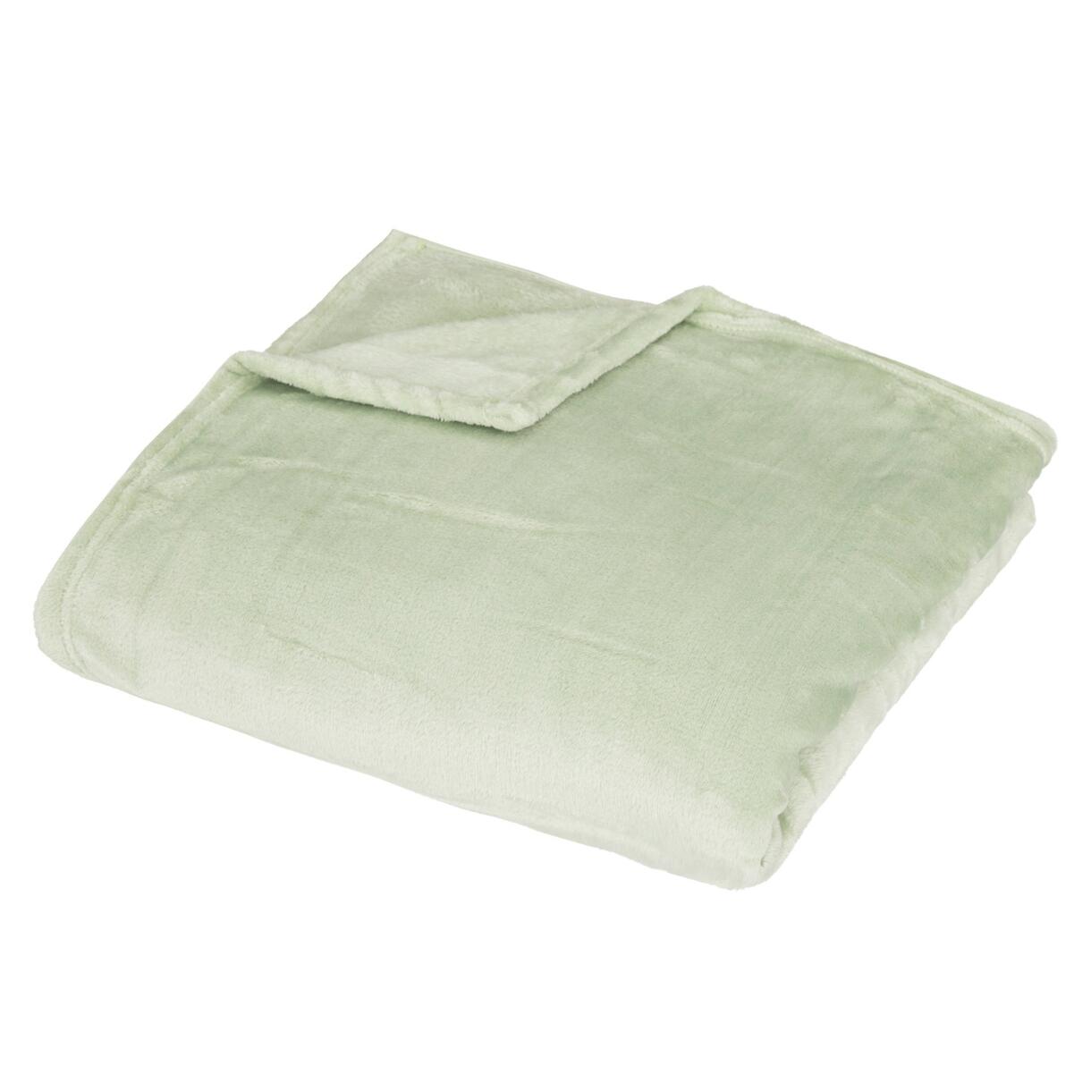 Manta suave (200 cm) Row Verde celadón 1