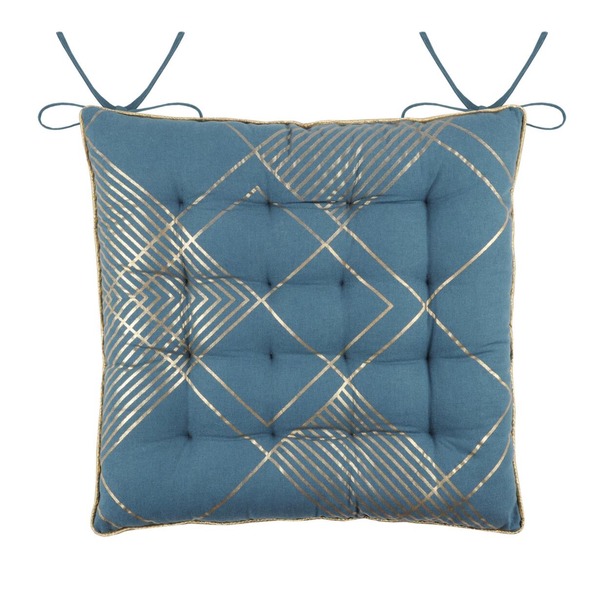 Cuscino per sedia Hoffmann Blu anatra 1