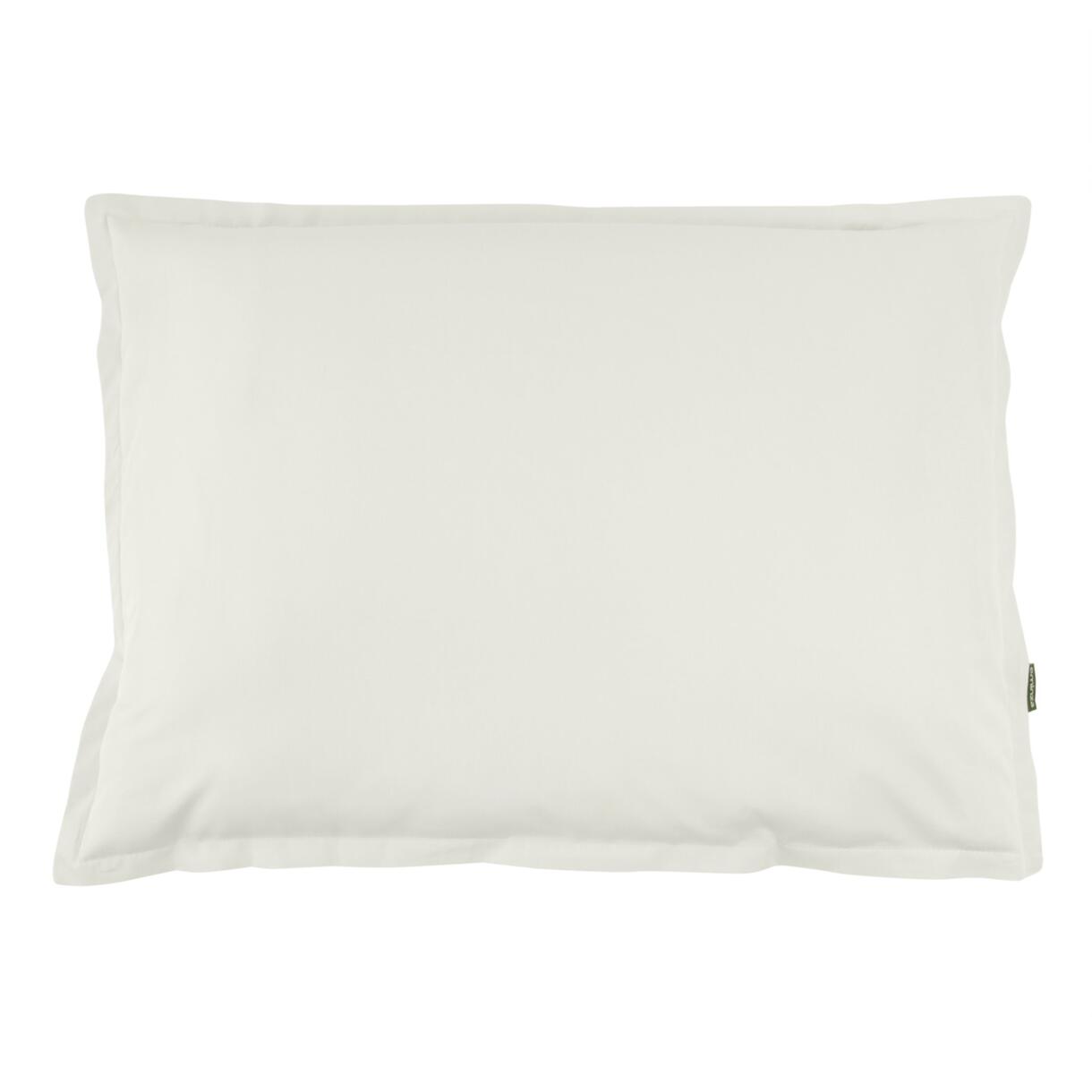 Funda de almohada rectangular de percal de algodón (70 cm) Cali Beige lino 1