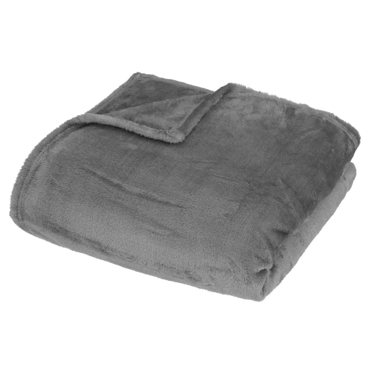 Plaid doux (200 cm) Row Gris foncé 1