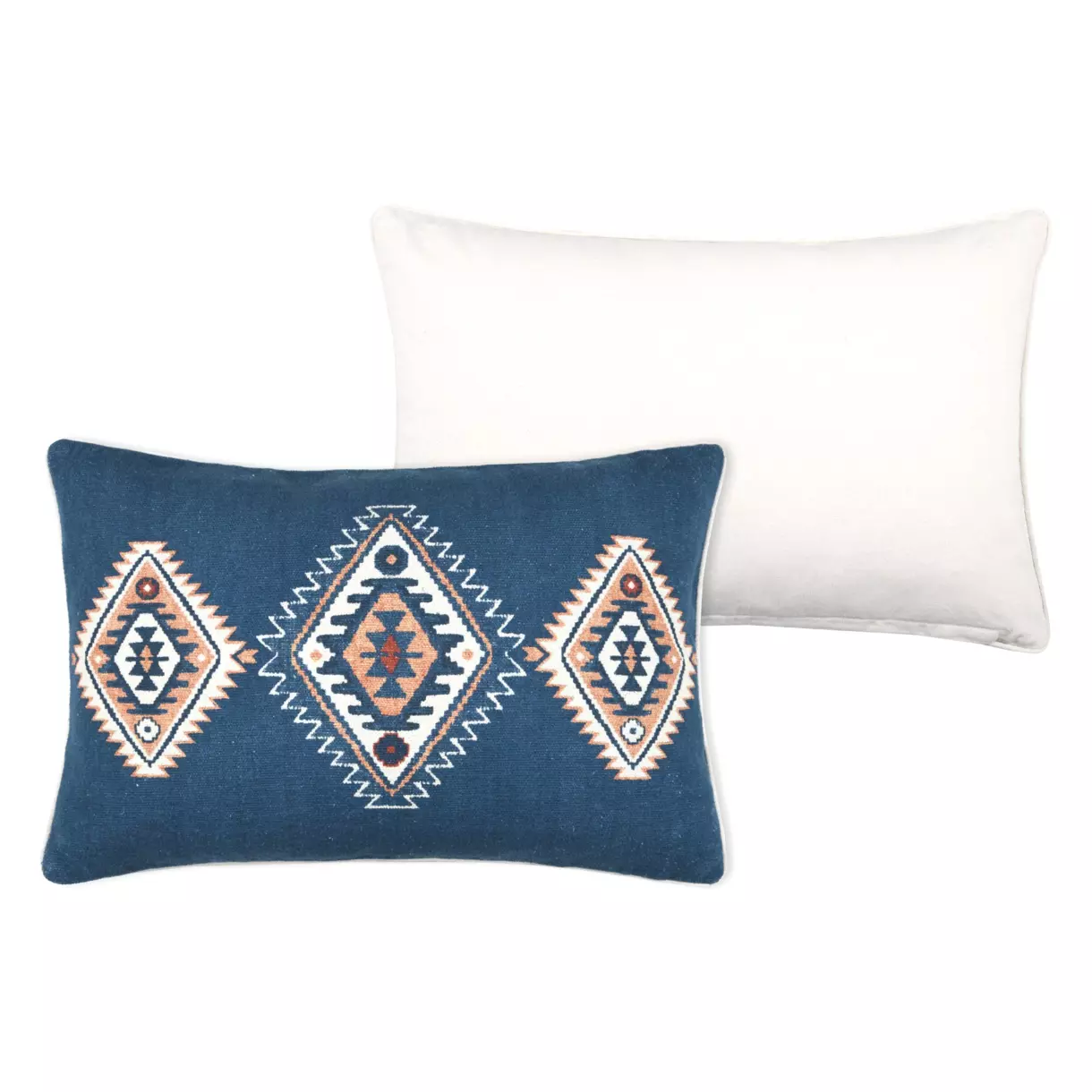 Coussin rectangulaire (60 cm) Louisiane Bleu 6