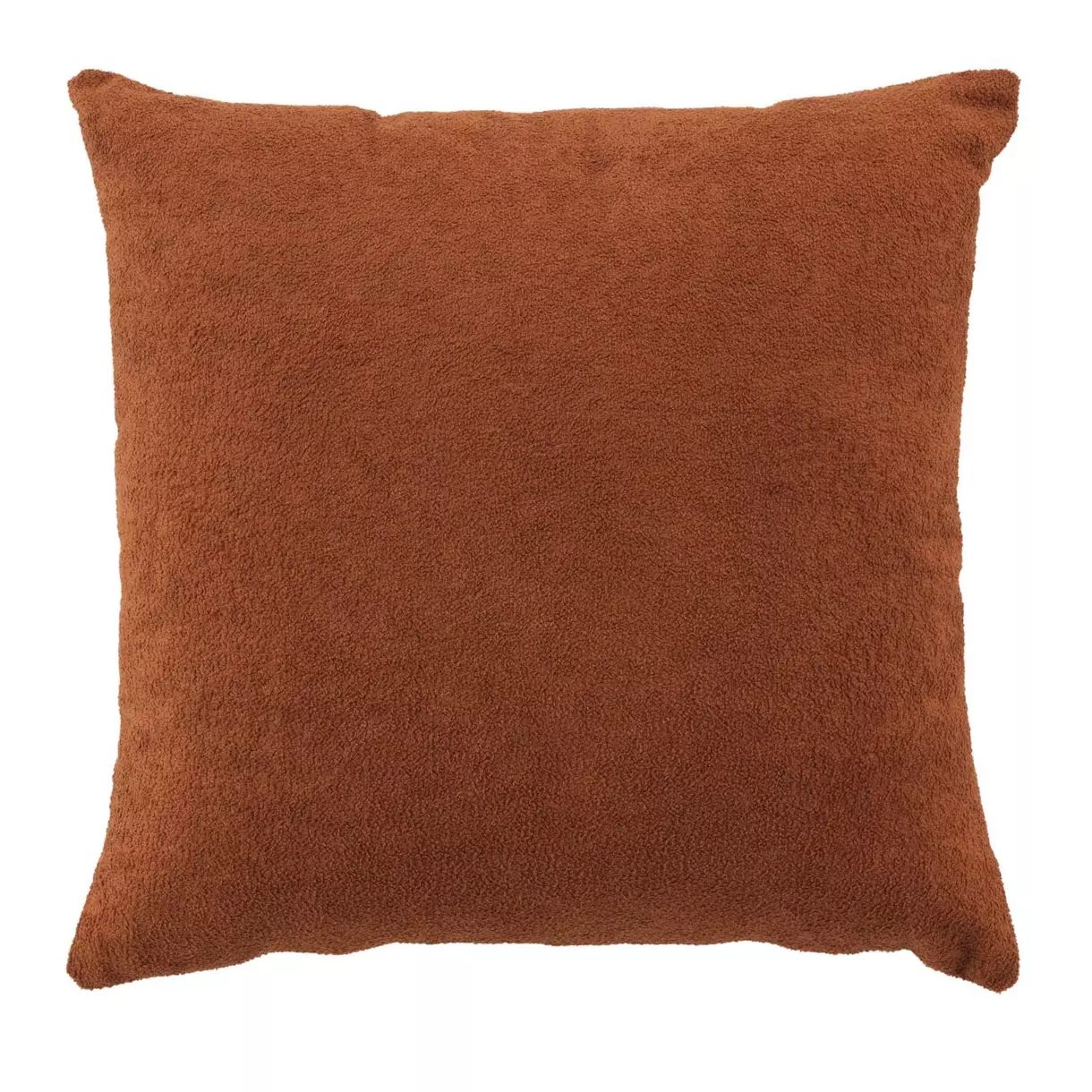 Coussin carré bouclette (45 cm) Tessa Camel