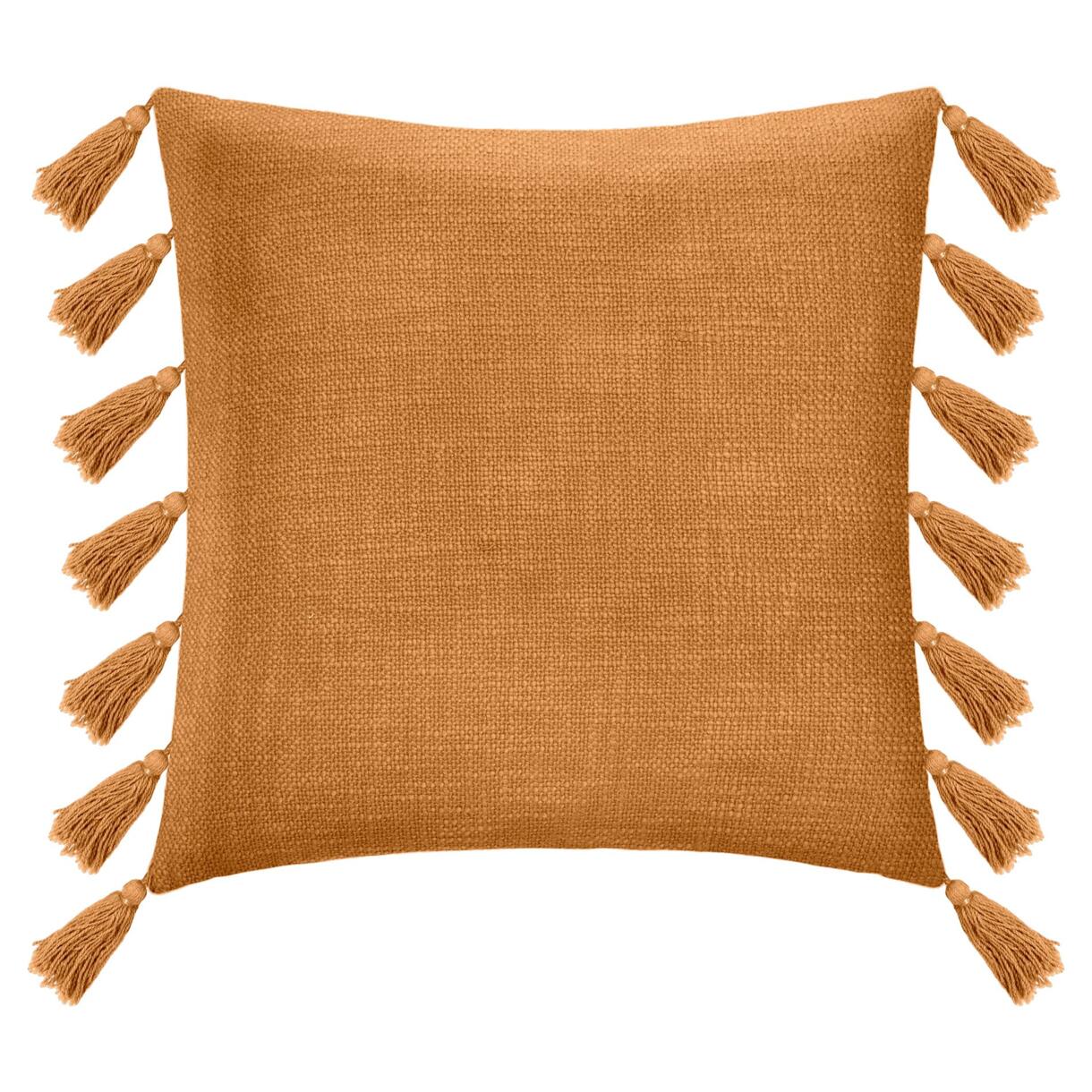 Coussin carré (50 cm) Gypsy Jaune ocre 1