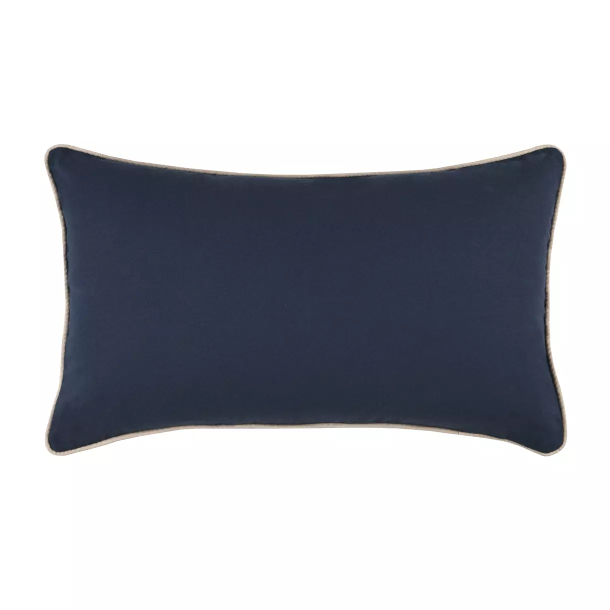 Coussin rectangulaire (50 cm) Duo Bleu marine 1