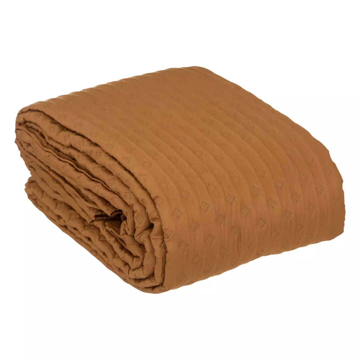 Couvre-lit et taies d'oreiller (240 x 260 cm) Kalia Marron 