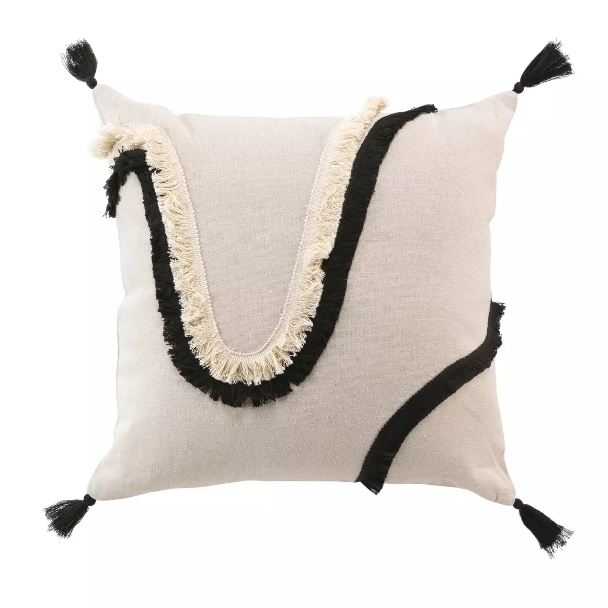 Coussin carré (40 cm) Malory Noir 