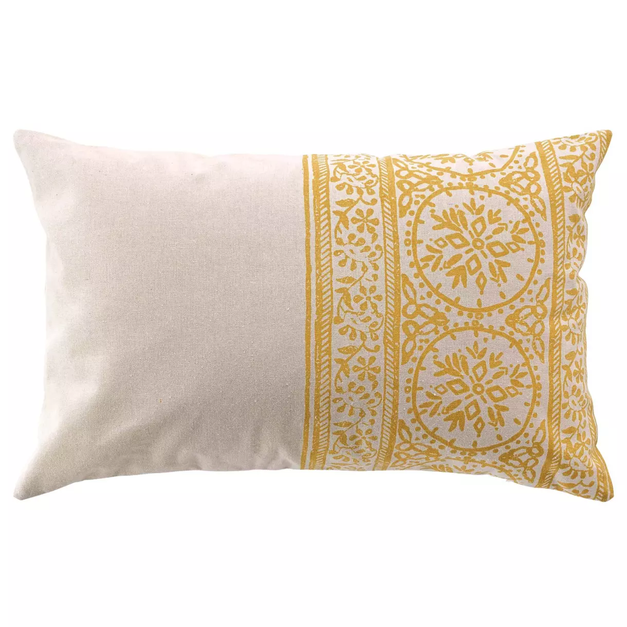 Coussin rectangulaire (60 cm) Isalina Jaune