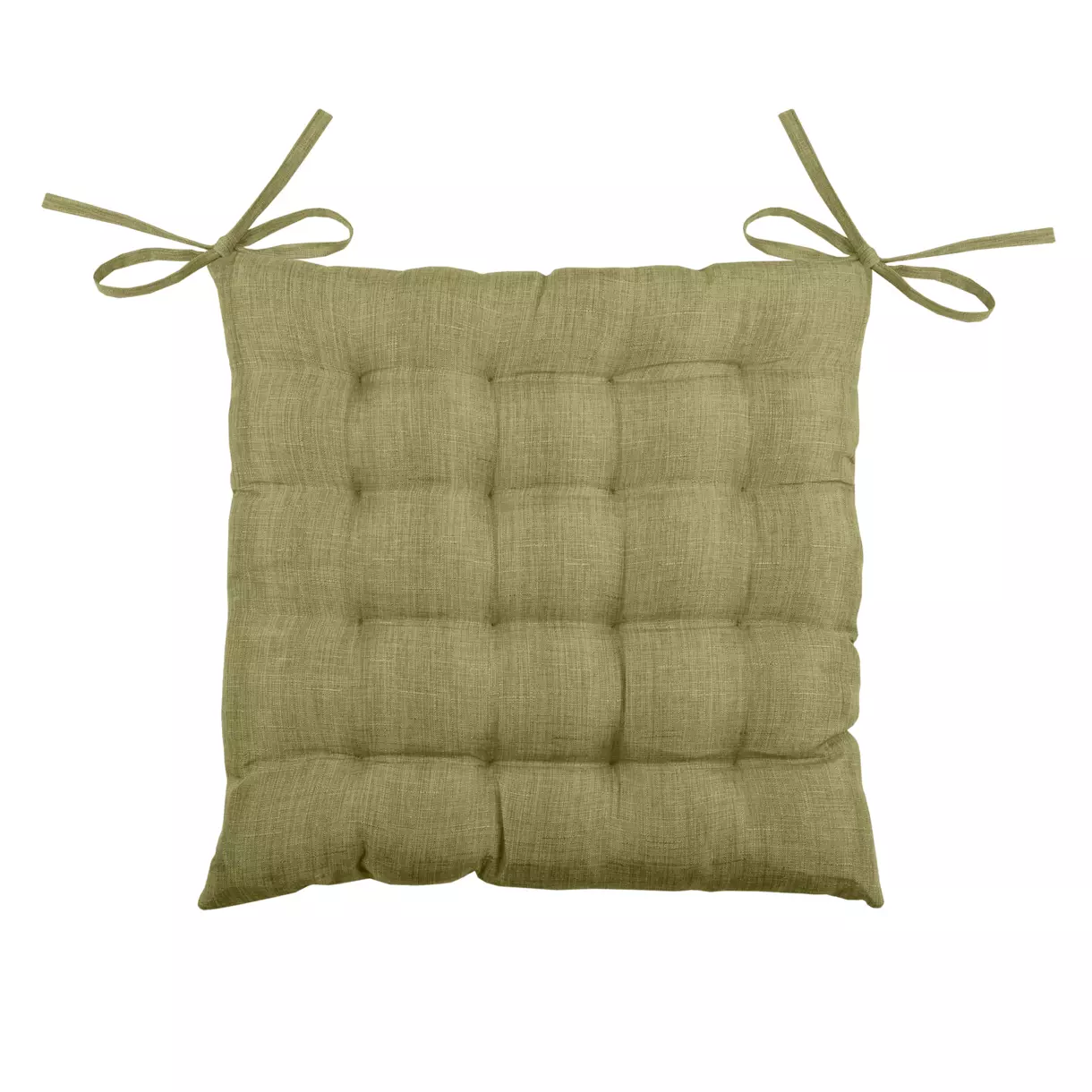 Coussin de chaise Béa 16 points Vert kaki 1