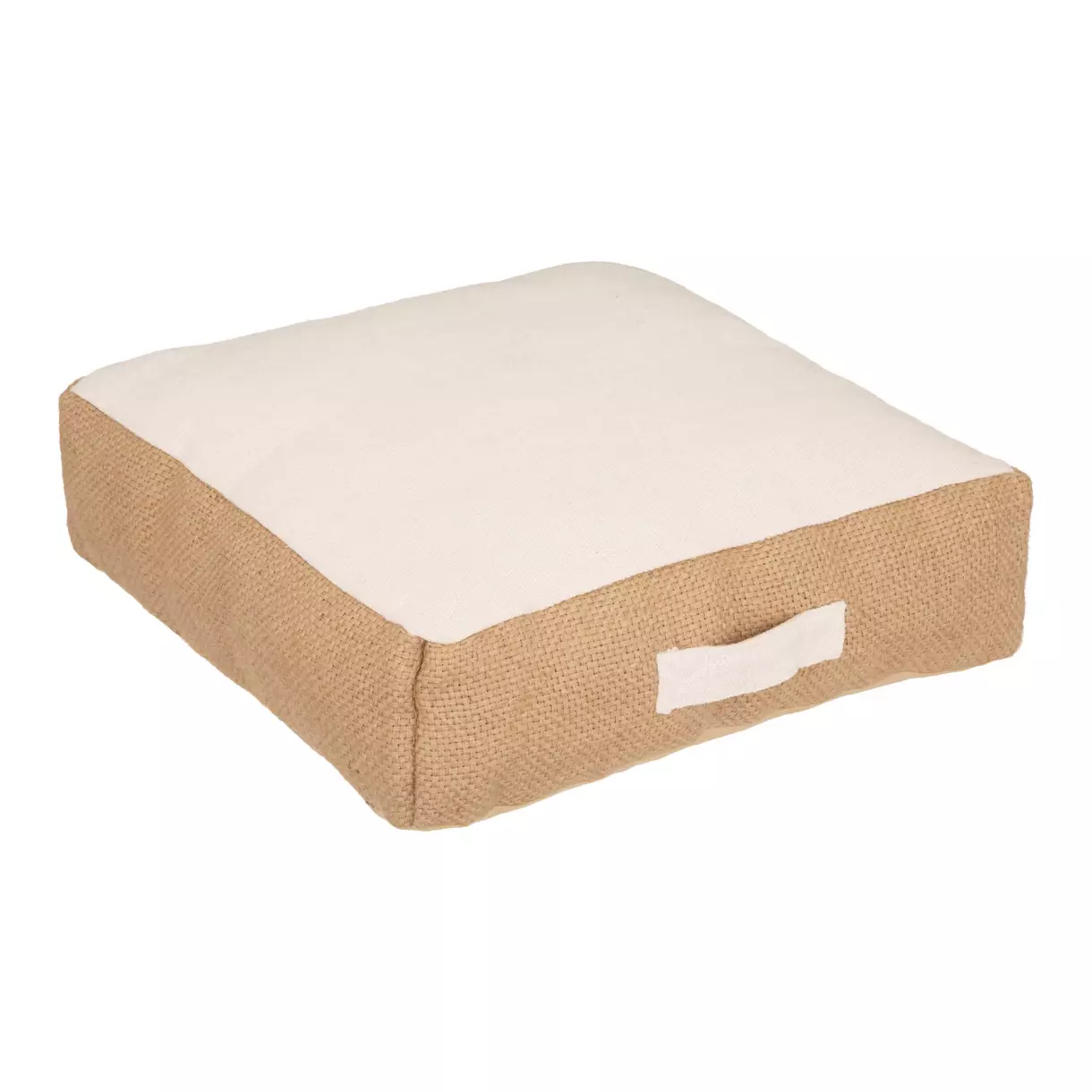Cojín de suelo cuadrado (48 cm) Bota Marfil 1