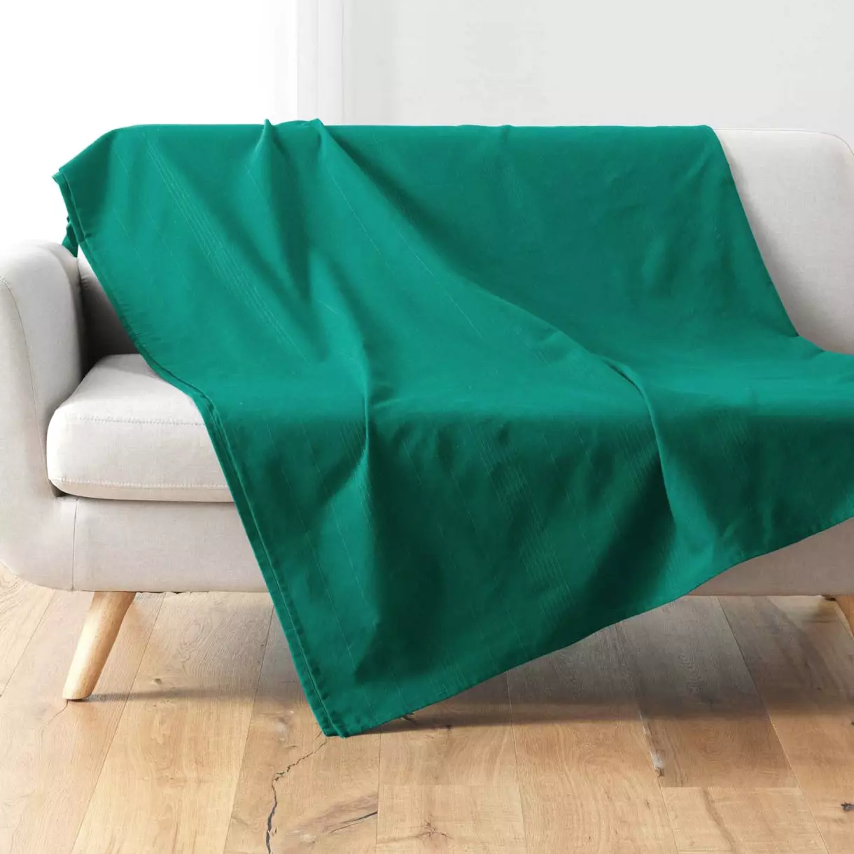 Plaid (220 cm) Lucile Vert émeraude 1