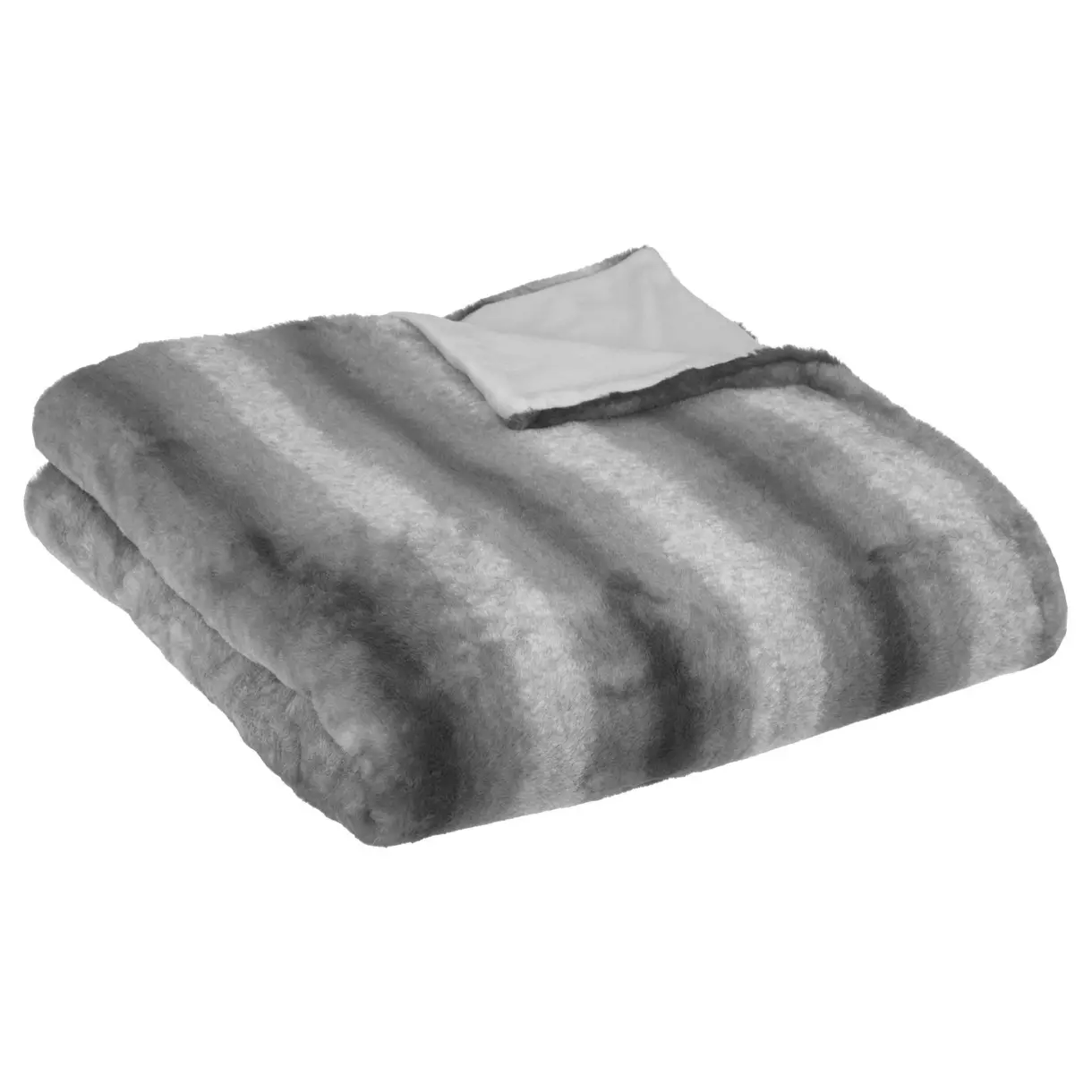 Manta imitación piel (230 cm) Grizzli Gris 1