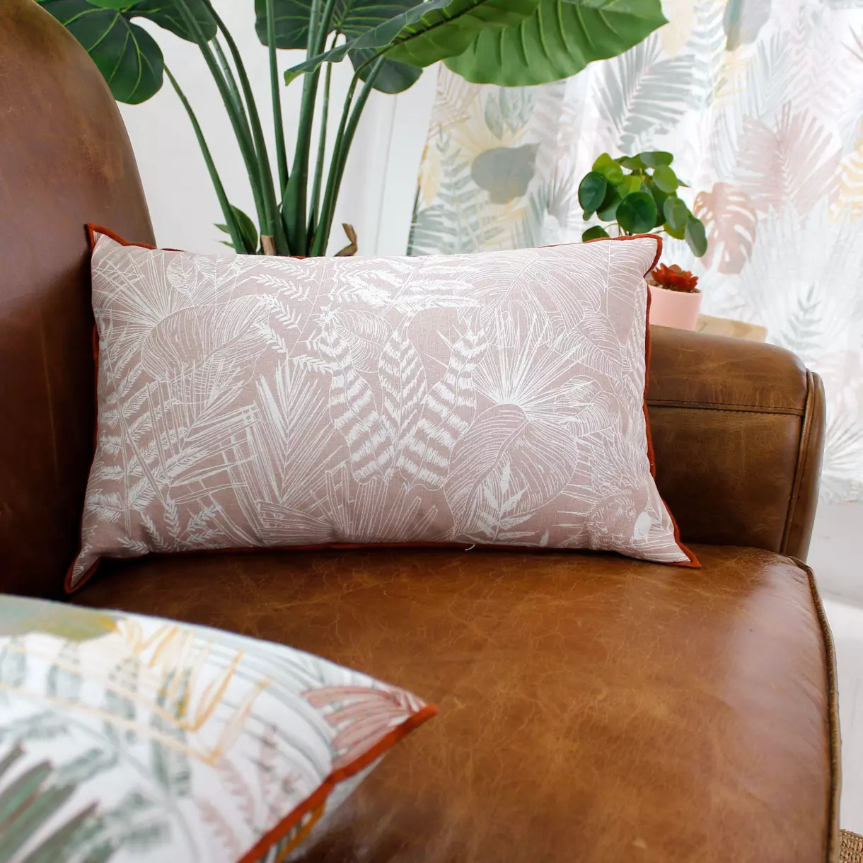 Coussin rectangulaire coton (50 cm) Tasmania Beige 1