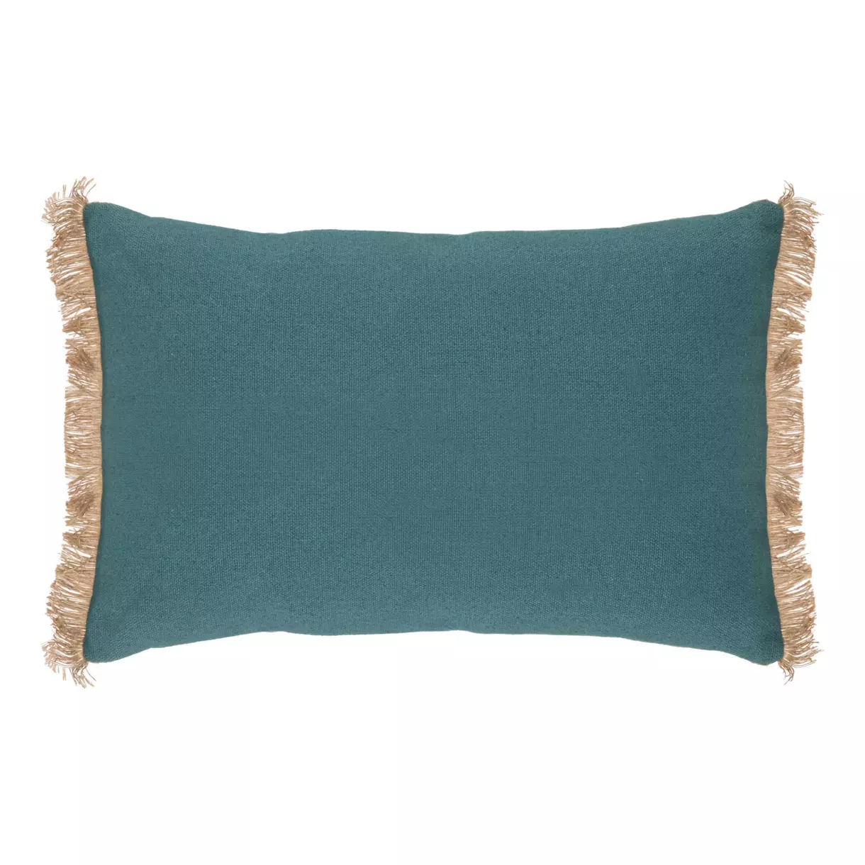 Coussin rectangulaire jute (58 cm) Bota Vert jade 1