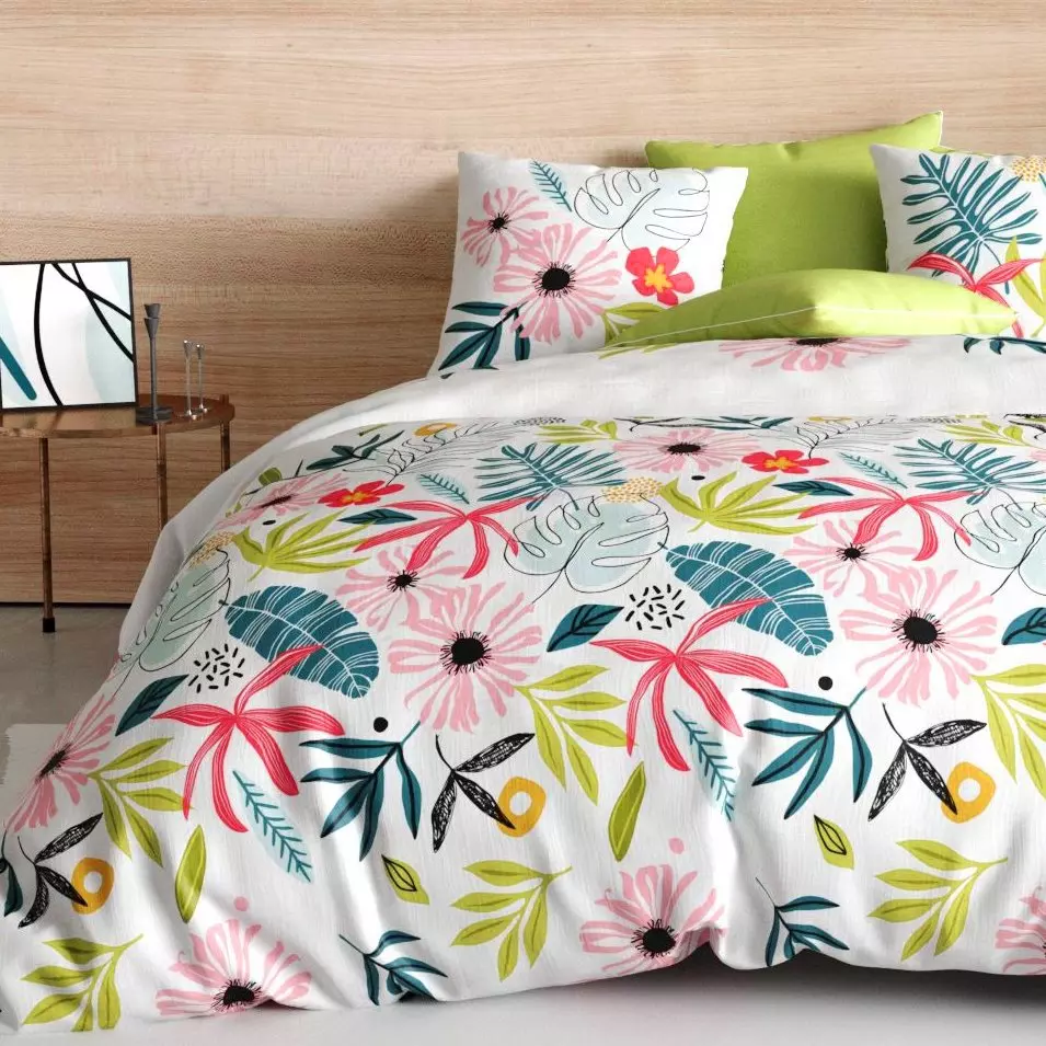 Funda Nórdica y dos fundas para almohada en algodón (260 cm) Field Multicolor 1