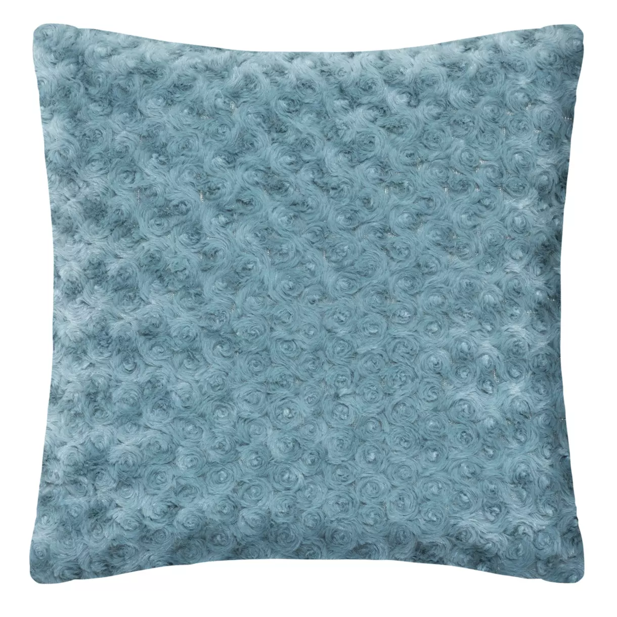 Coussin carré (45 cm) Bouclée Bleu 1