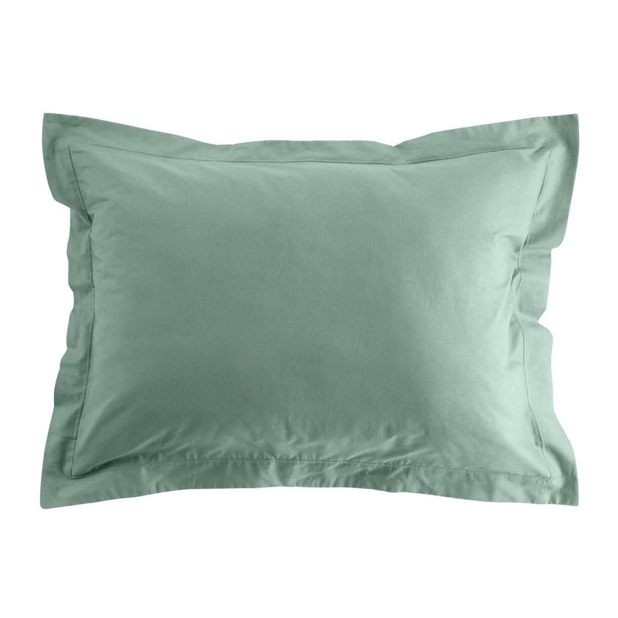 Funda de almohada rectangular en algodón bio (70 cm) Biolina Verde salvia 6