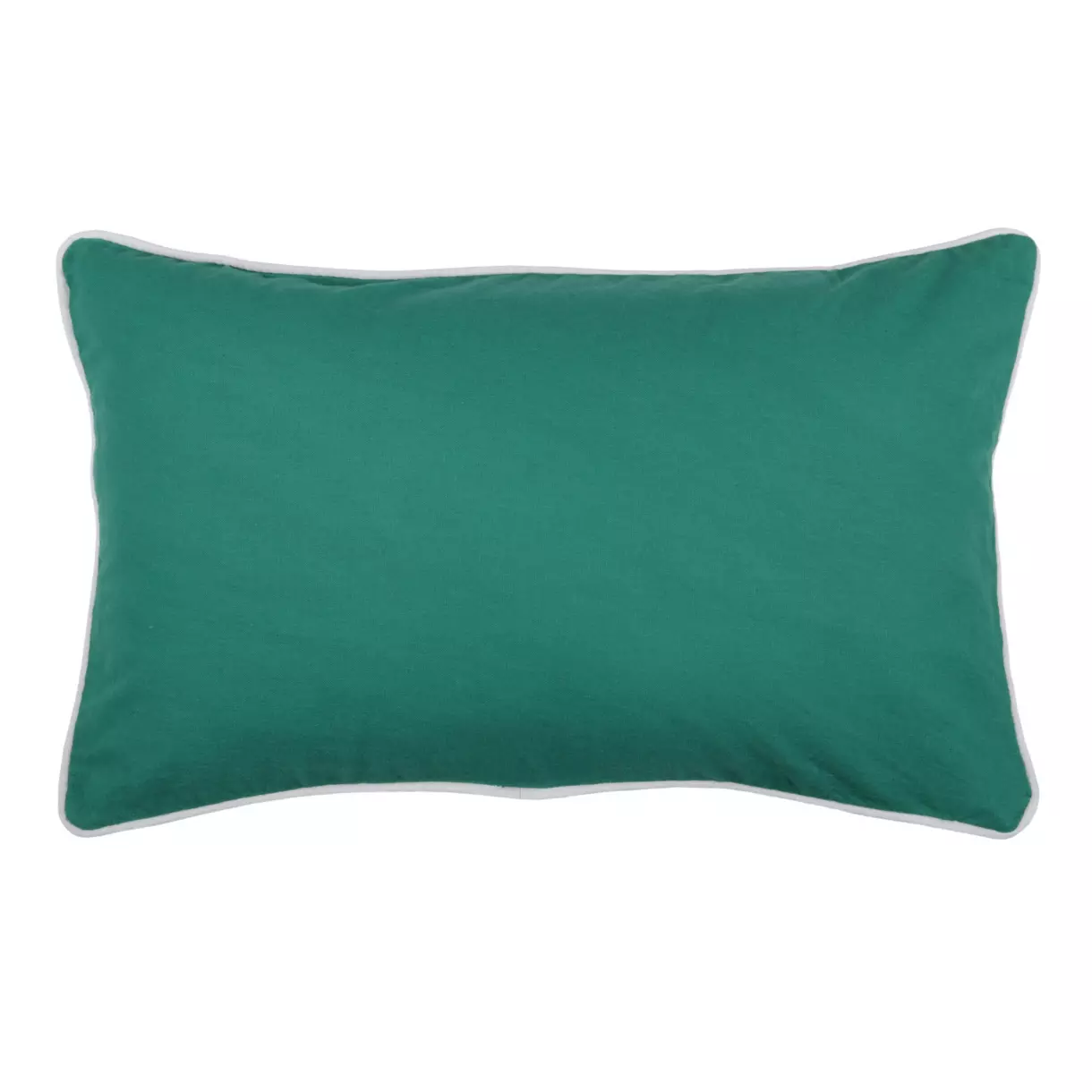 Cojín rectangular Duo Verde esmeralda 1