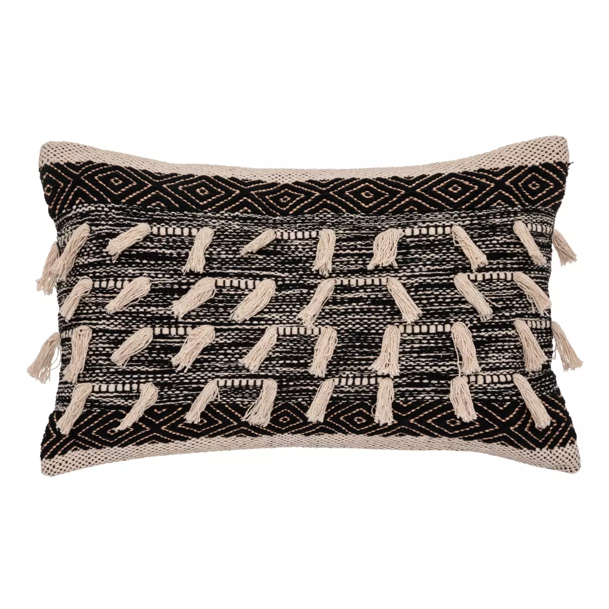 Cojín rectangular (58 cm) Edmo Negro 1