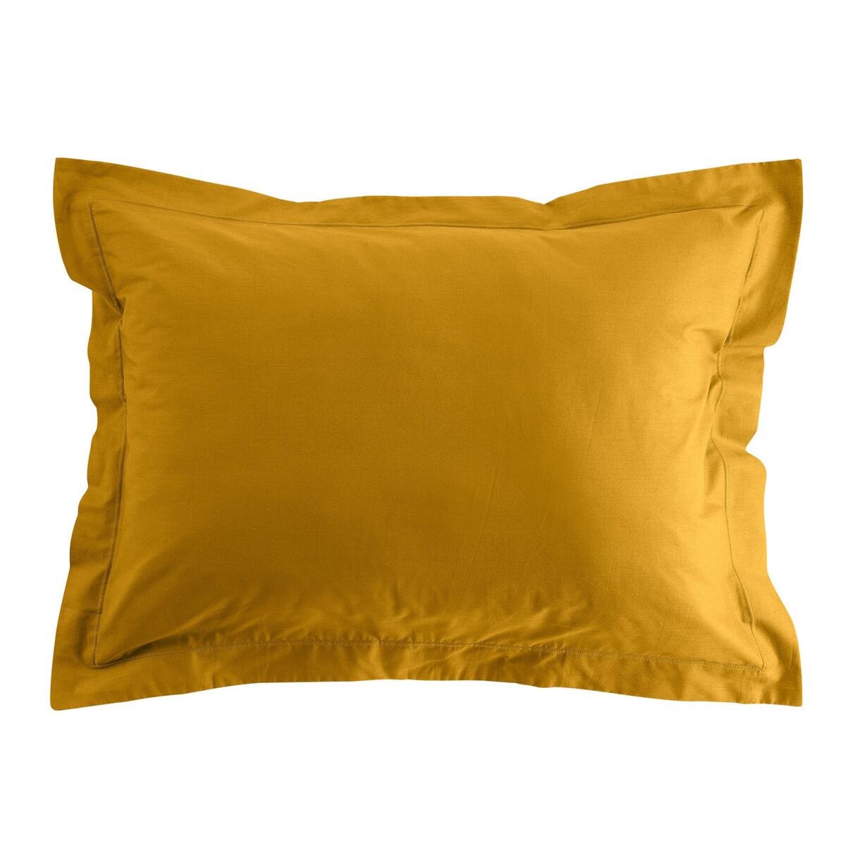 Funda de almohada rectangular en algodón bio (70 cm) Biolina Amarillo ocre 6