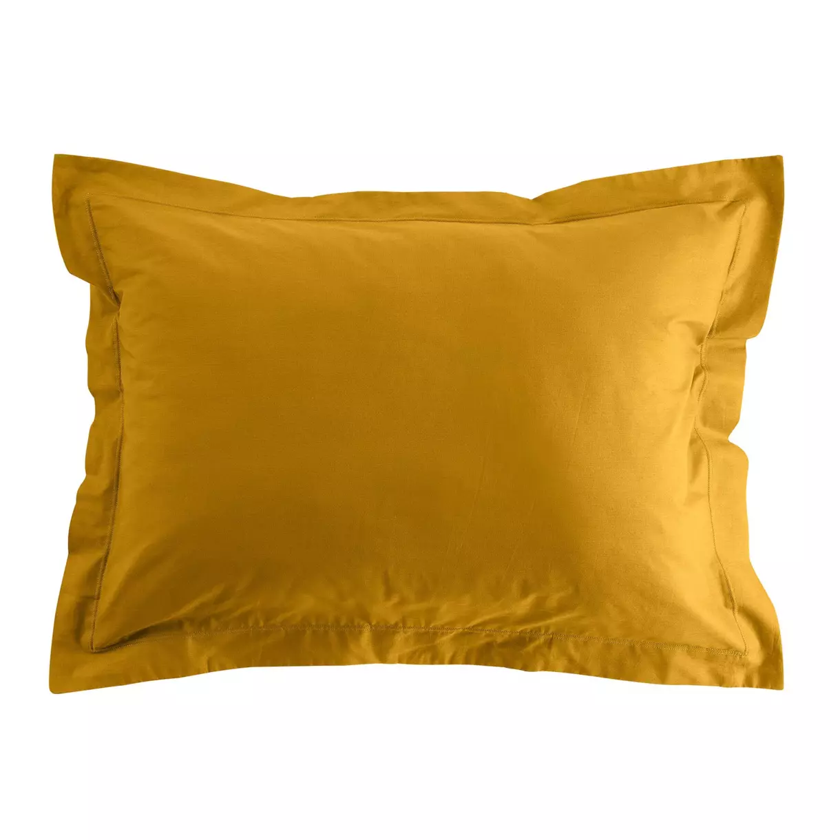 Funda de almohada rectangular en algodón bio (70 cm) Biolina Amarillo ocre 6