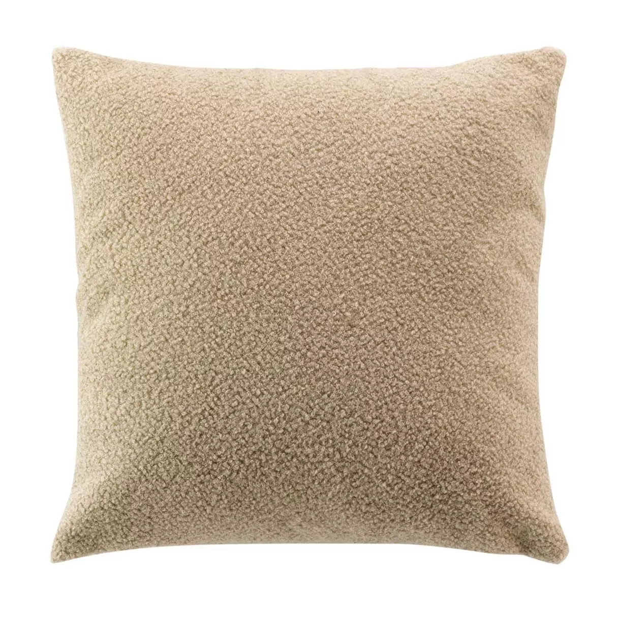 Coussin carré bouclette (45 cm) Wooly Beige