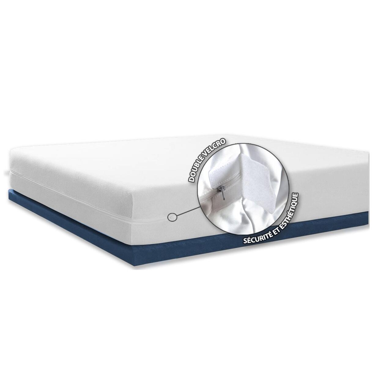 Matratzenschutz Anti-Bettwanze (180 cm) Ombeline Weiß 1