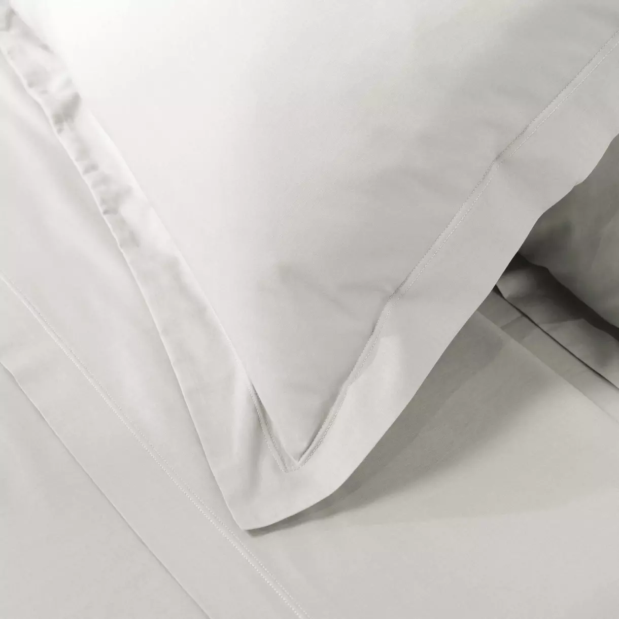 Funda de almohada cuadrada en algodón bio (63 cm) Biolina Blanco 6