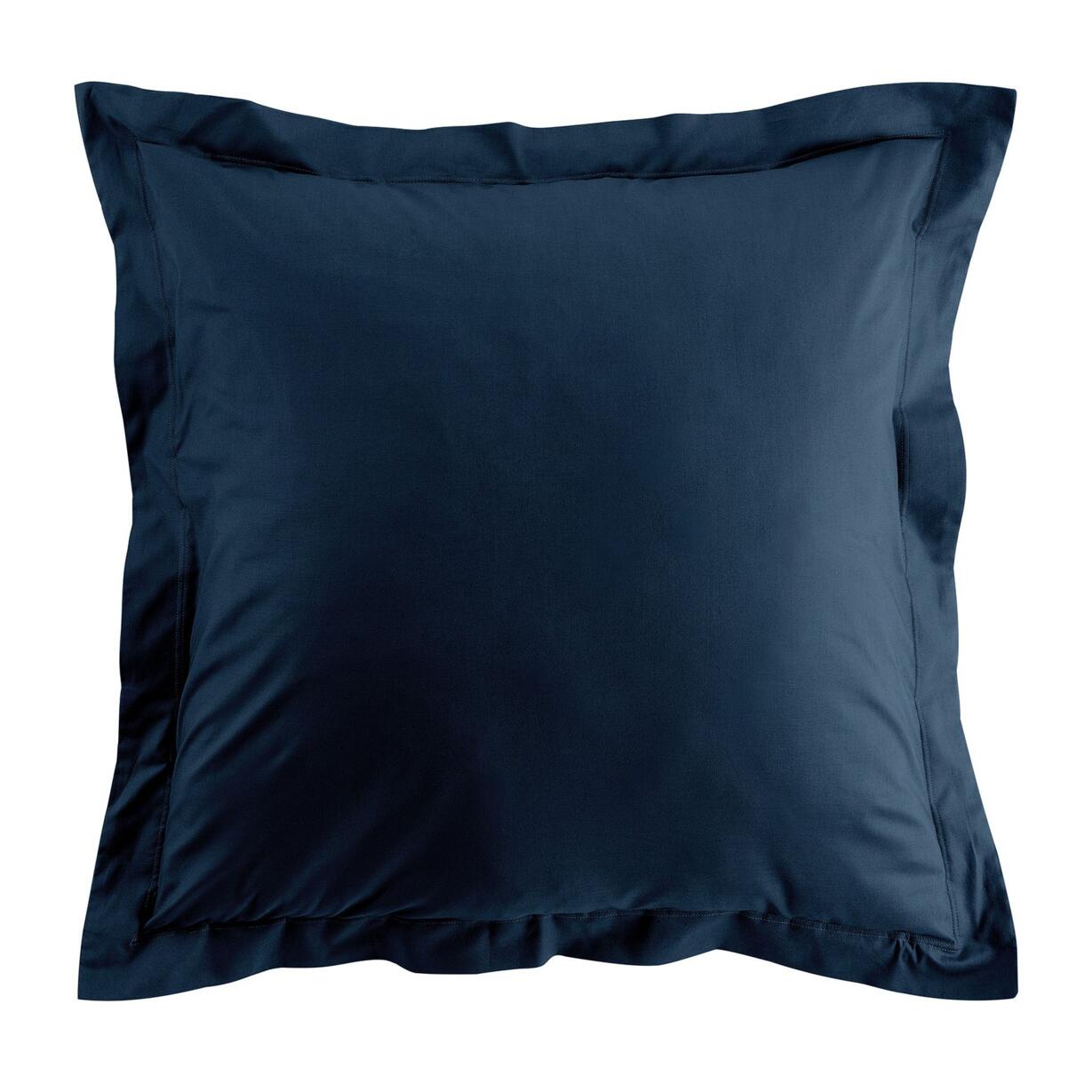 Funda de almohada cuadrada en algodón bio (63 cm) Biolina Azul noche 6