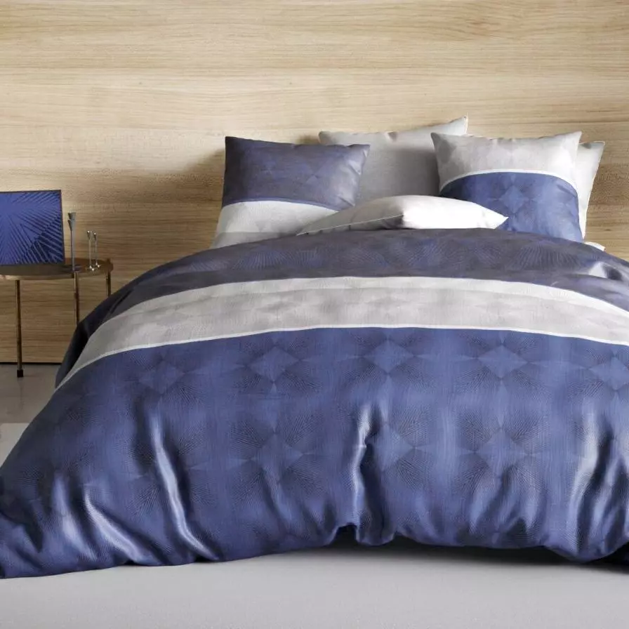 Funda Nórdica y una funda de almohada en algodón (140 cm) Malme Azul 1