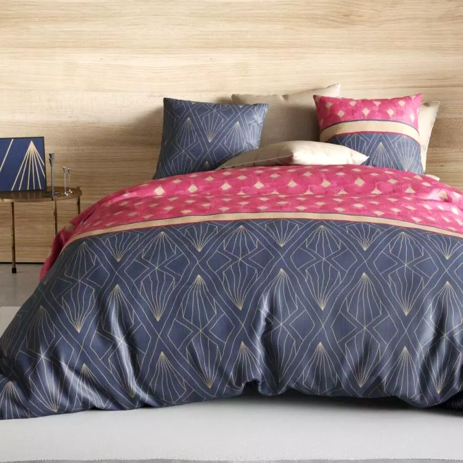 Funda Nórdica y dos fundas para almohada en algodón (260 cm) Lily Rosa 1