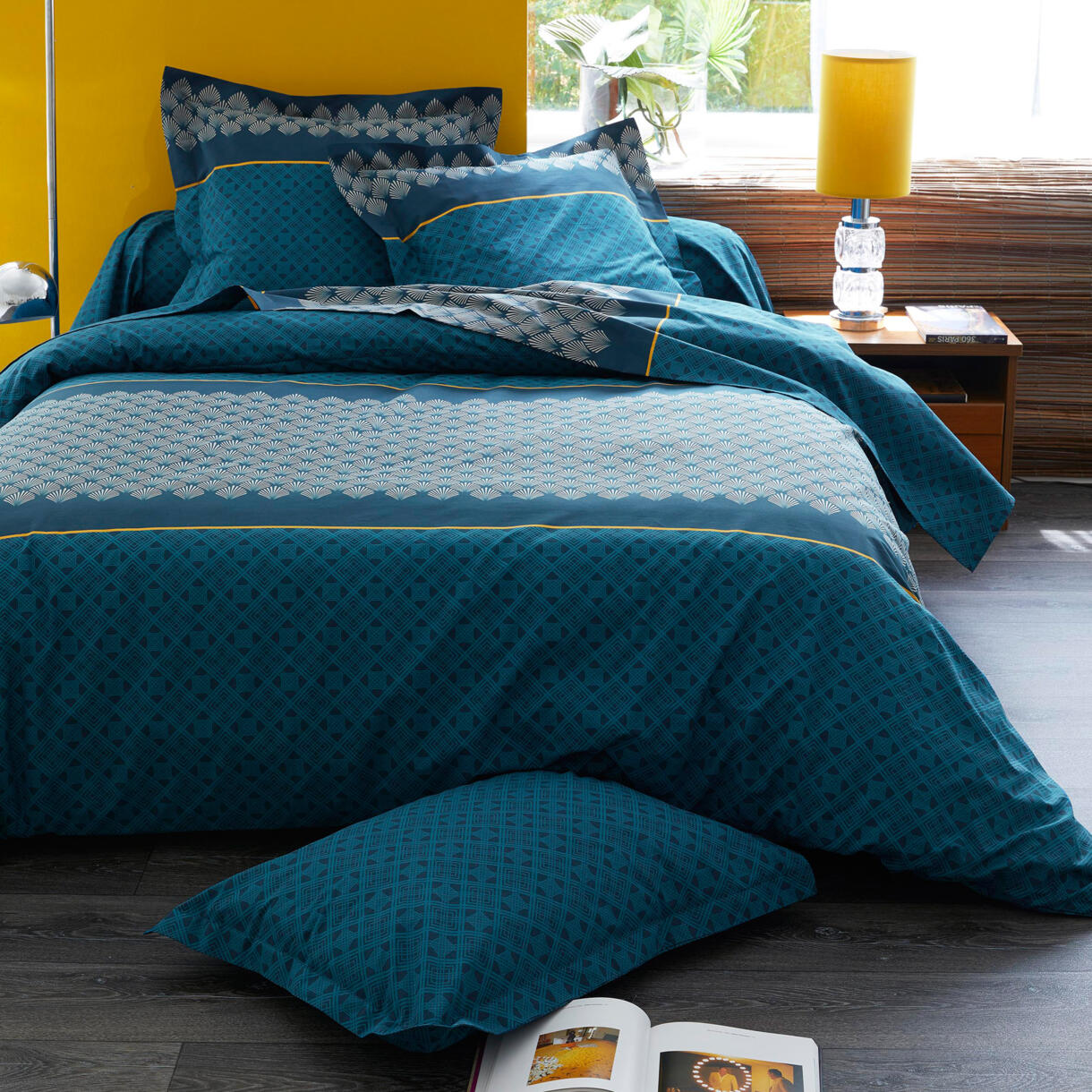 Bettbezug aus Baumwolle (240 cm) Talisman Blau 1