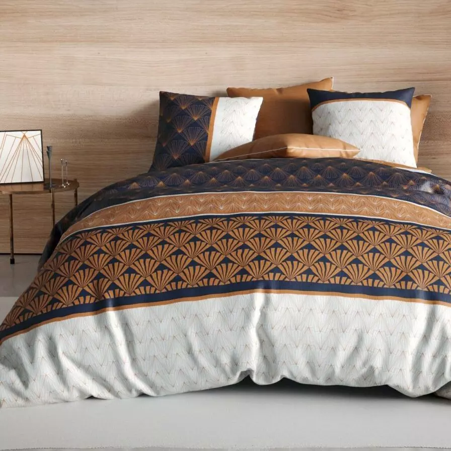 Funda Nórdica y una funda de almohada en algodón (140 cm) Toffee Beige 1