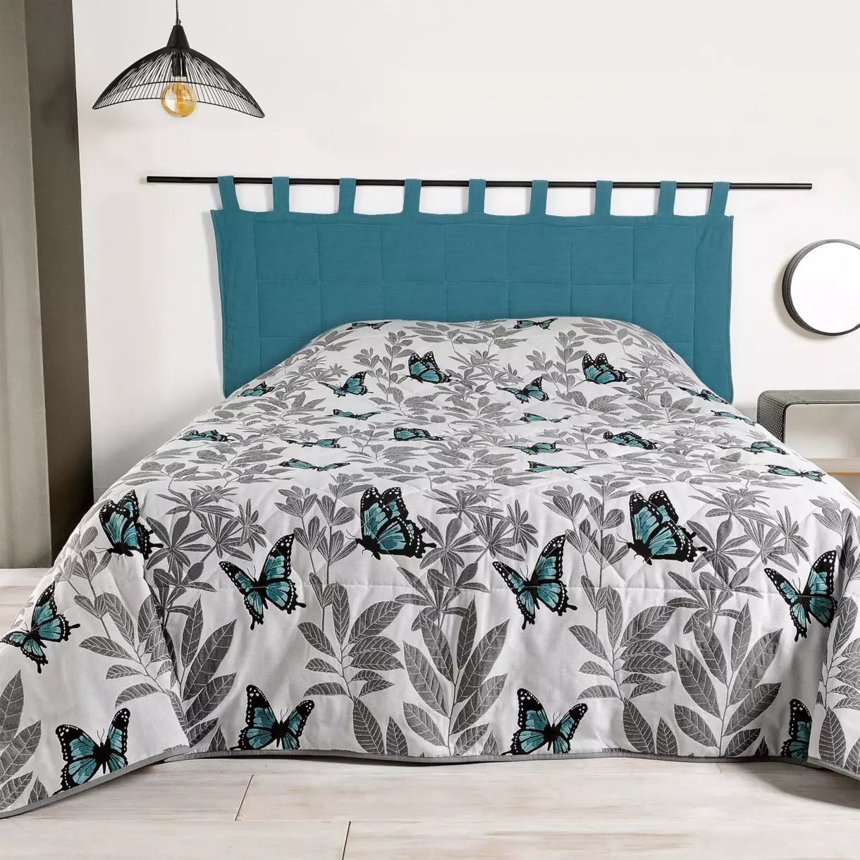 Colcha (240 x 260 cm) Mariposa Azul 1