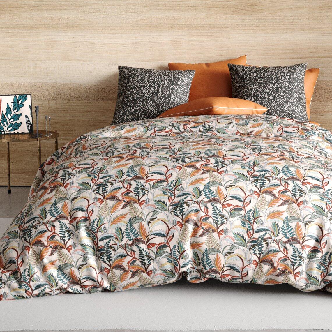 Juego de sábana encimera y fundas para almohada en algodón (240 x 290 cm) Balia Multicolor 1