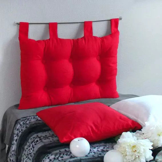 Cabecero de cama (70 cm) Capiton Rojo 1