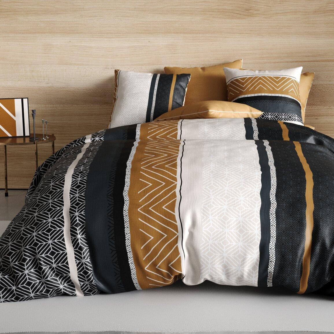 Betttuch-Set aus Baumwolle (Bett 90 cm) 3-teilig Trophé Mehrfarbig 1