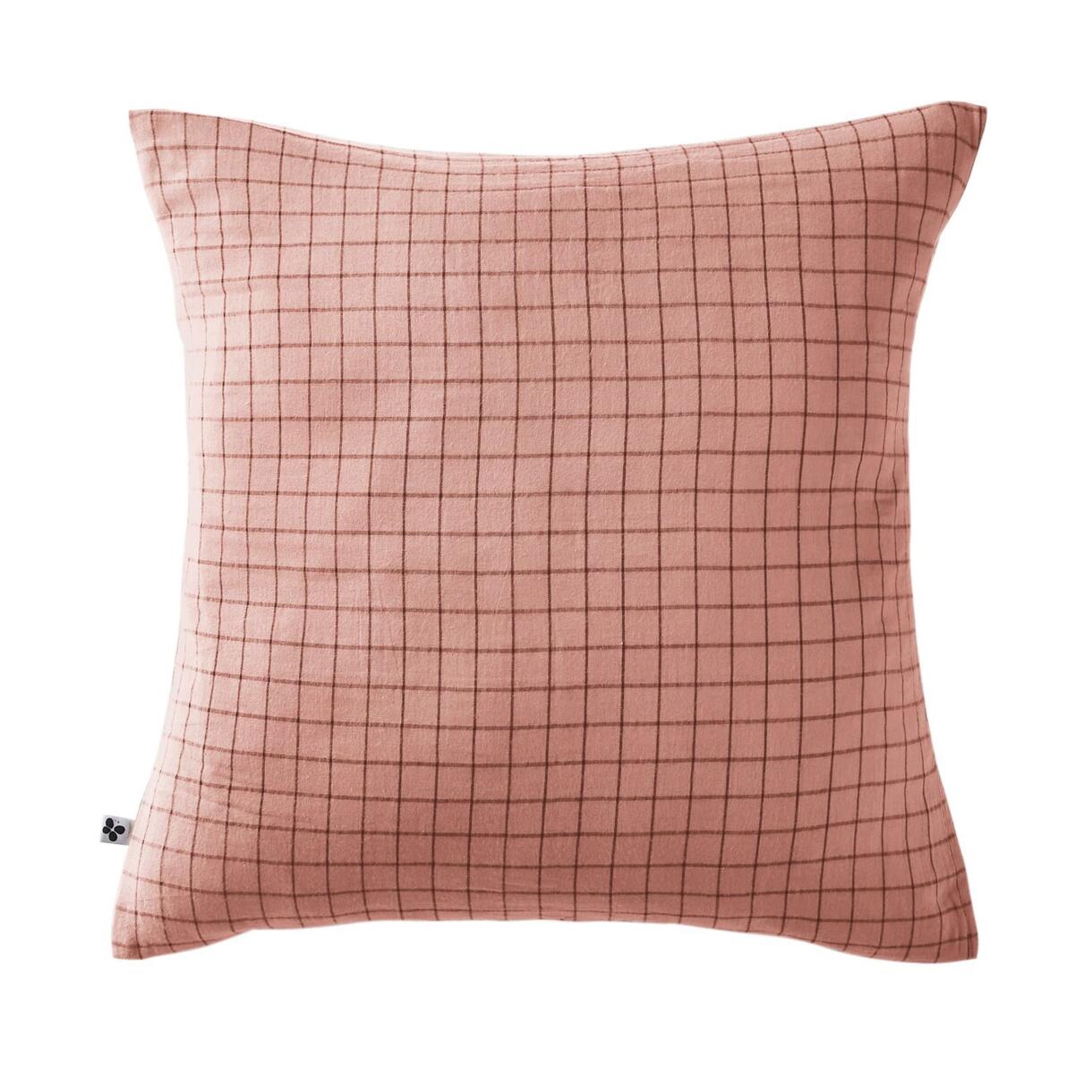 Quadratischer Kopfkissenbezug aus Baumwoll-Gaze (60 cm) Gaïa Mix Rosa 1