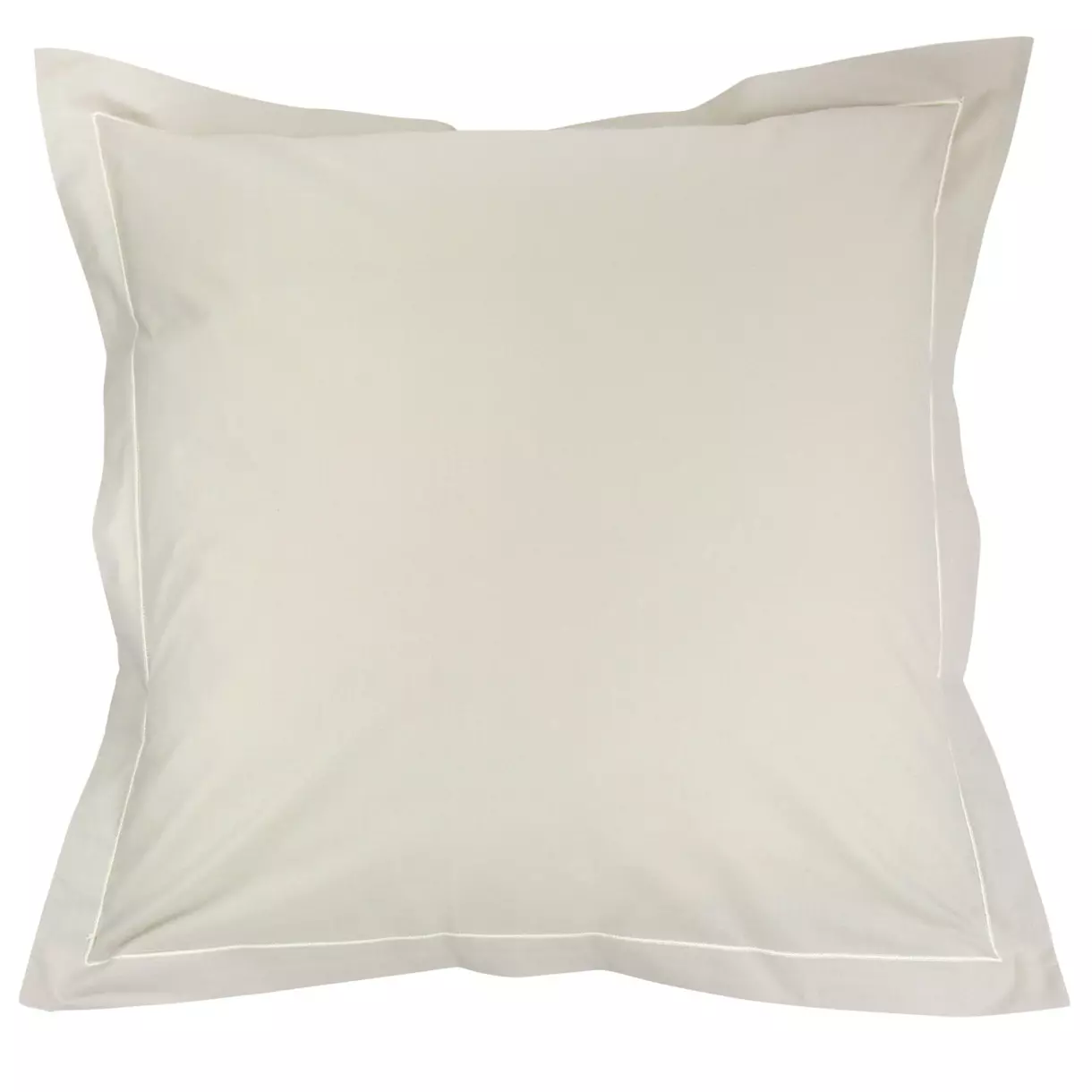Funda para almohada cuadrada  algodón Félicie Lino centeno 1