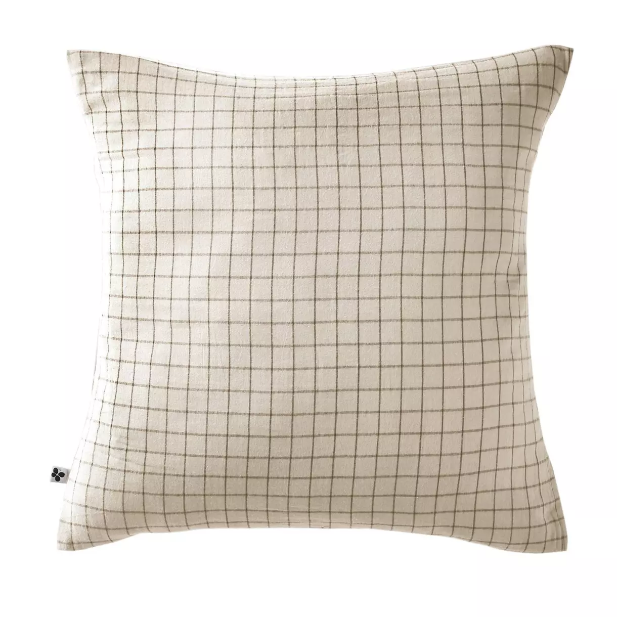 Taie d'oreiller carrée gaze de coton (60 cm) Gaïa Mix Beige pampa 1