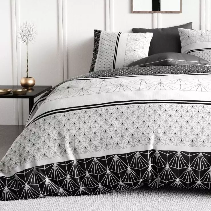 Funda Nórdica y dos fundas para almohada en algodón (240 cm) Casta Blanco 1