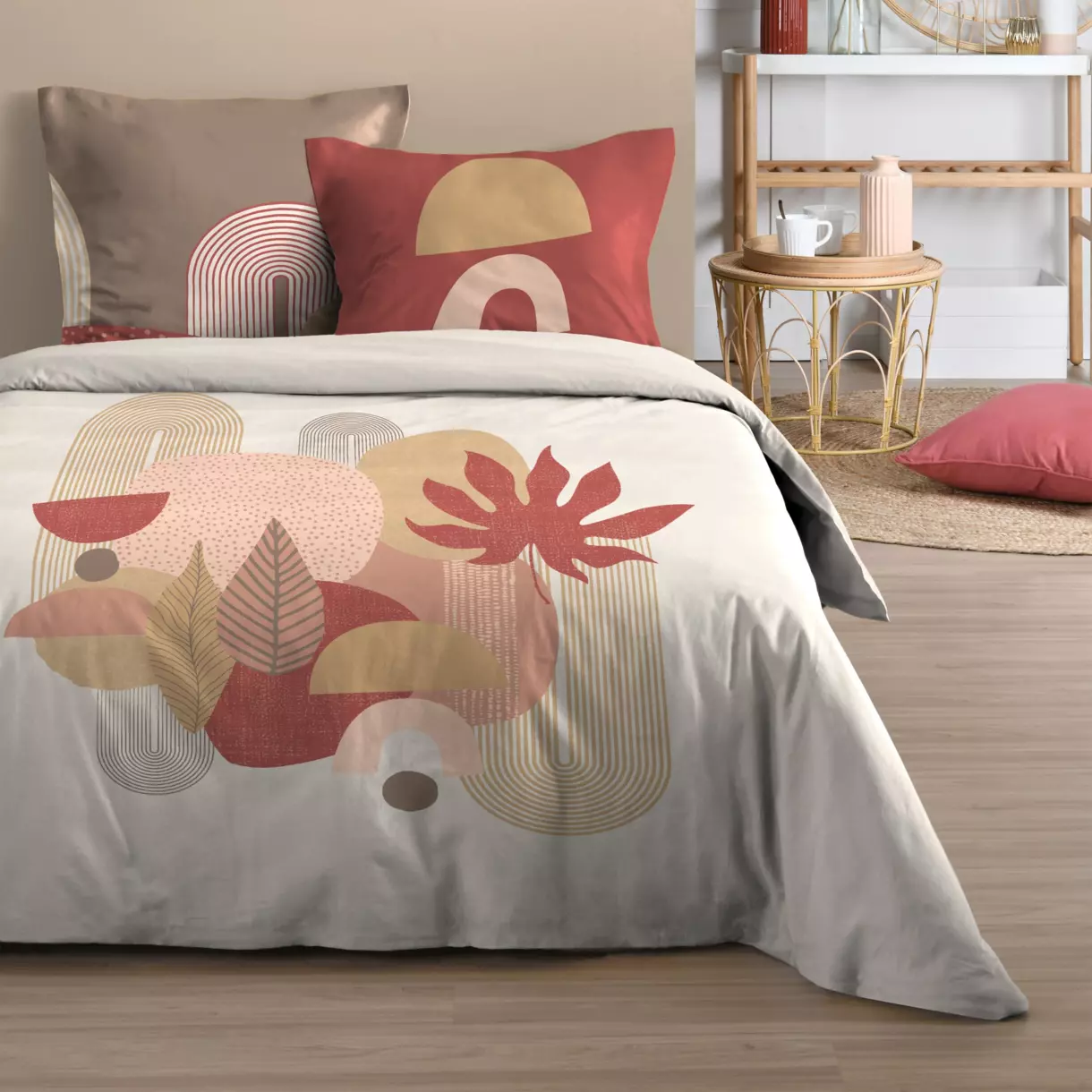 Funda Nórdica y dos fundas en algodón (260 cm) Hakone Multicolor 1