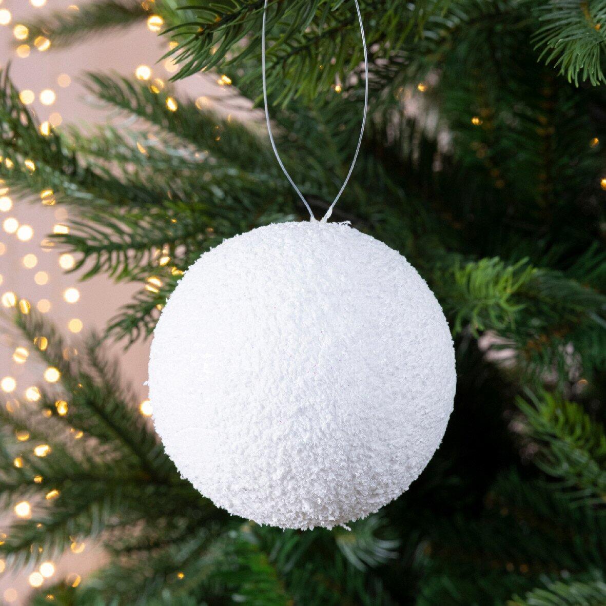 Set van 6 kerstballen (D80 mm) Loula  Wit 1