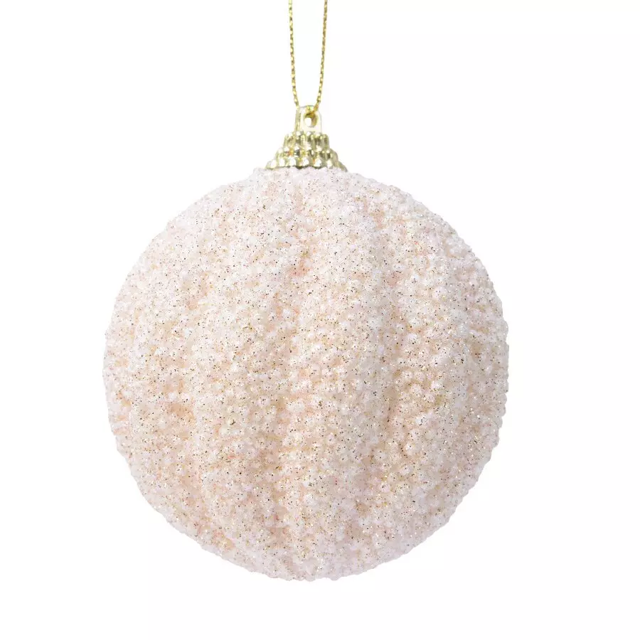 Lot de 12 boules de Noël (D80 mm) Etincelle Perle 1