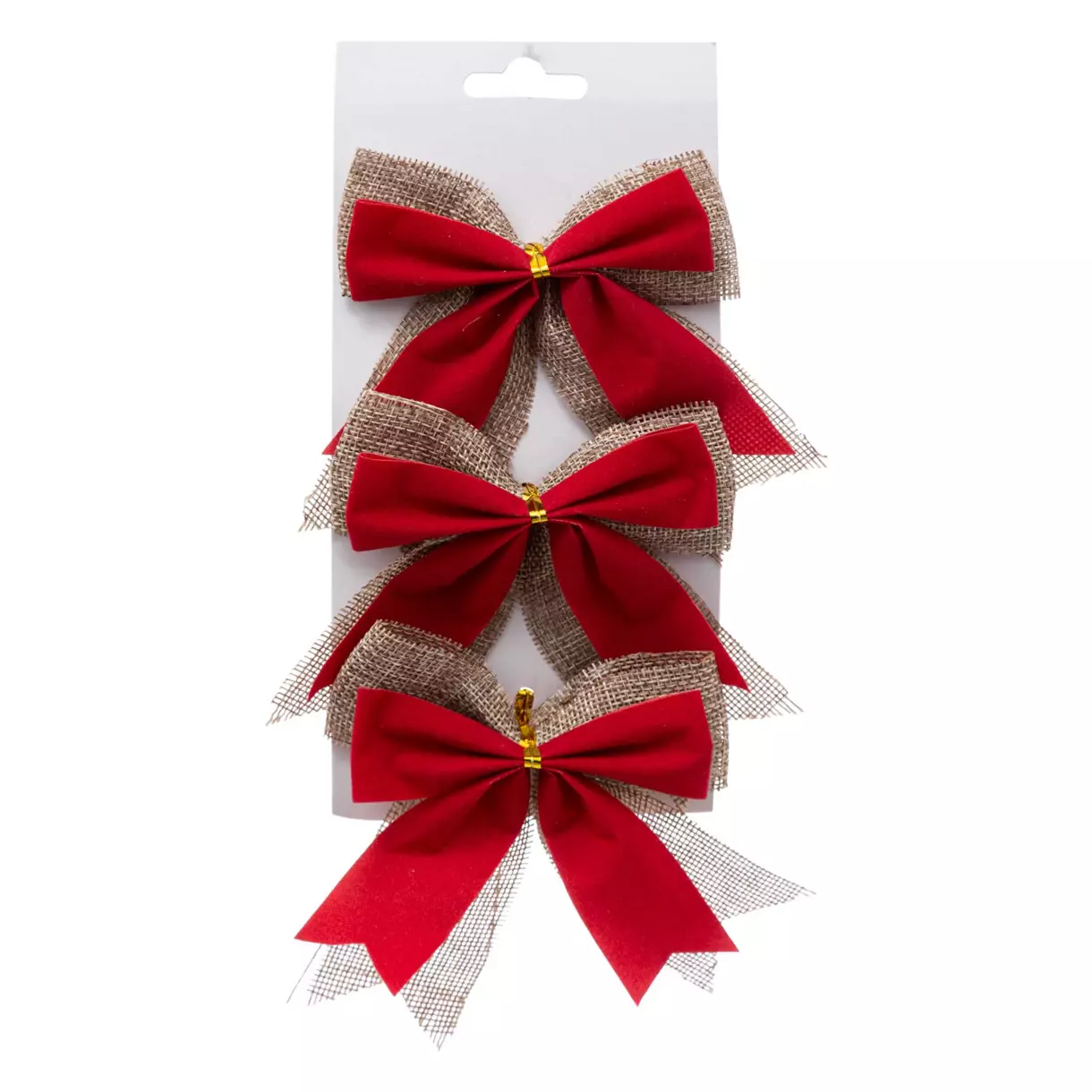 Lot de 3 noeuds Jute  Rouge 1