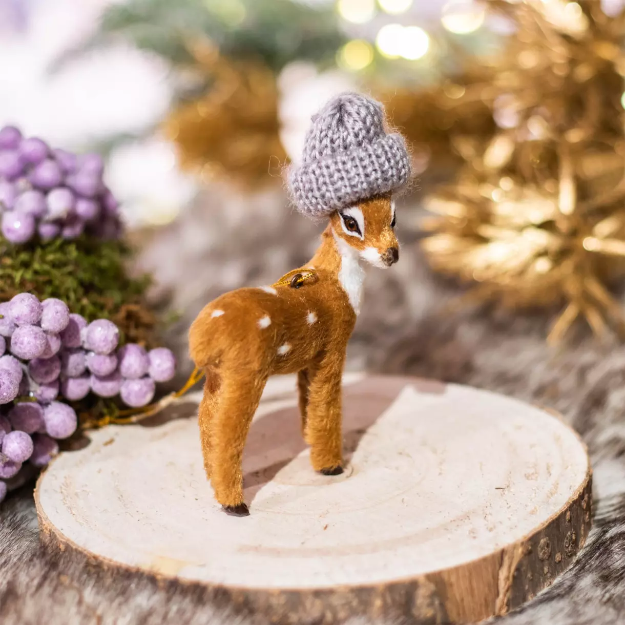Adorno para colgar Matéo de Navidad Gris 1