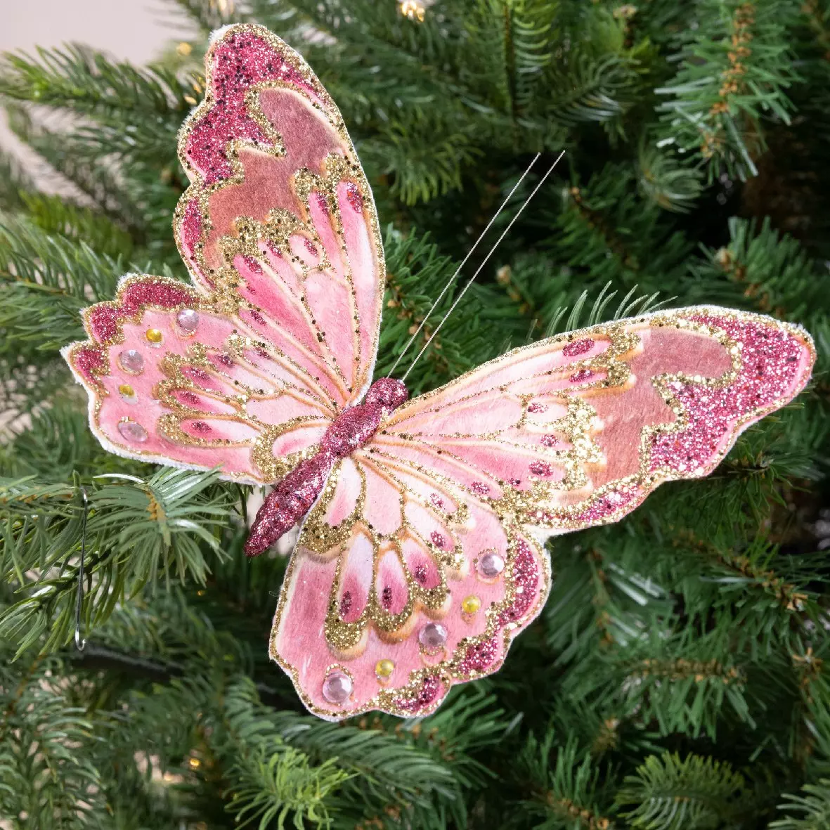 Lot de 2 papillons Kerwan Rose 1