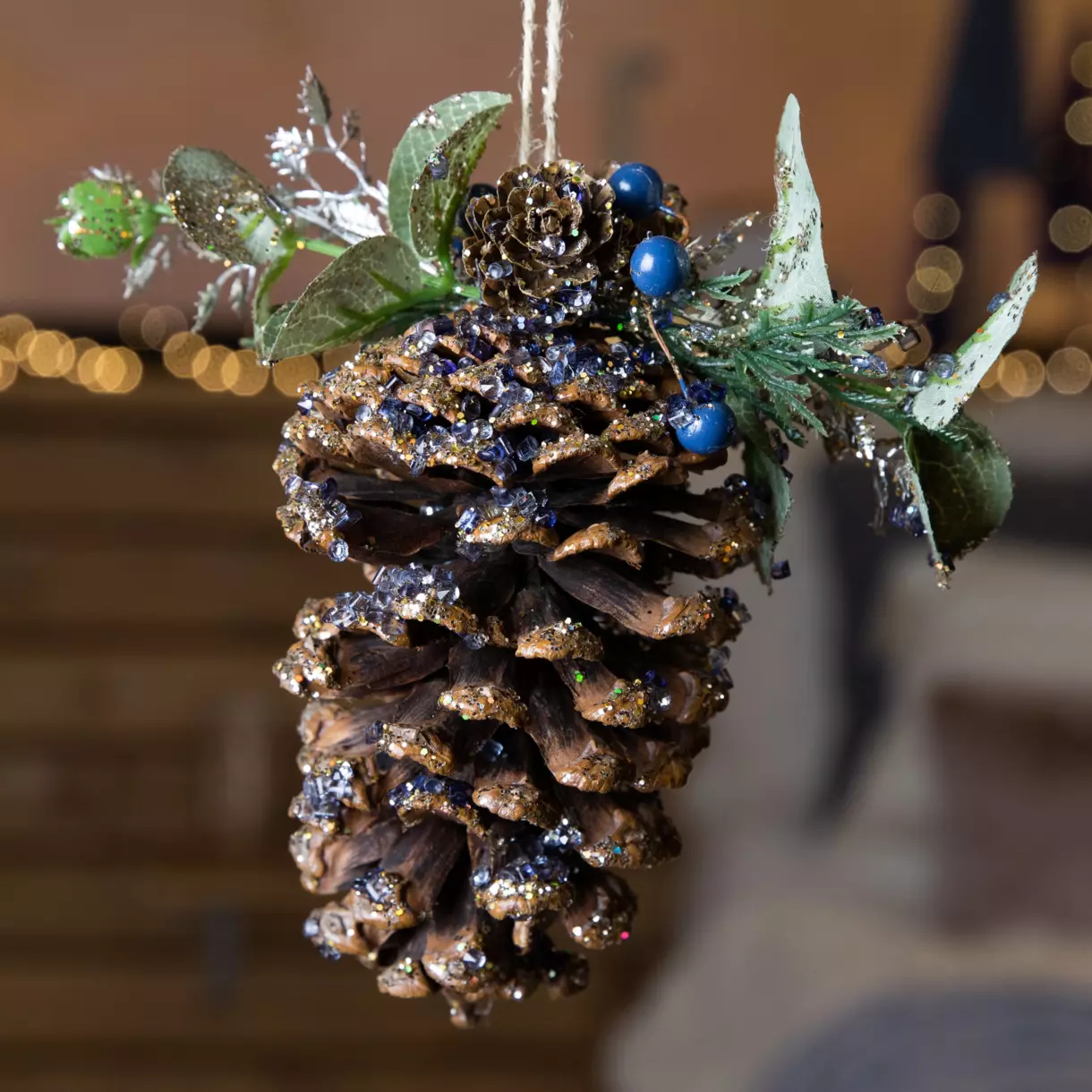 Pomme de pin de Noël à suspendre Seli Naturel 1