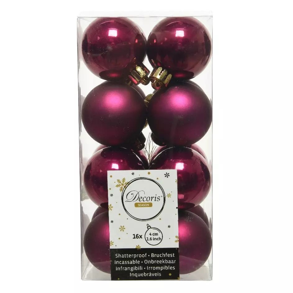 Lote de 16 bolas de Navidad (D40 mm) Alpine 1